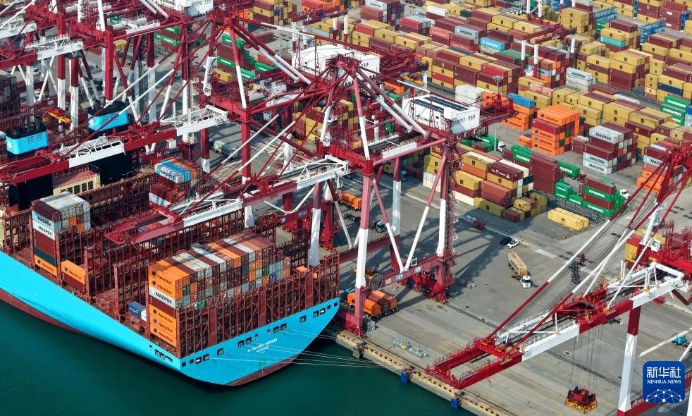 青島港の輸出入航路数が引き続き増加