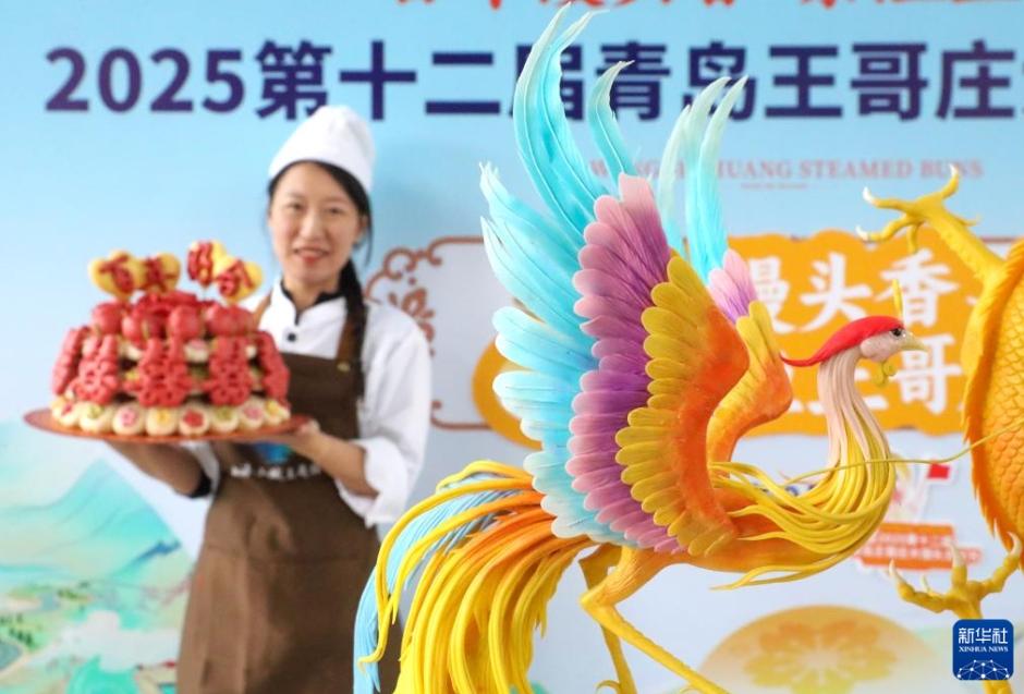 飾り蒸しパンコンテスト開催 山東省青島市